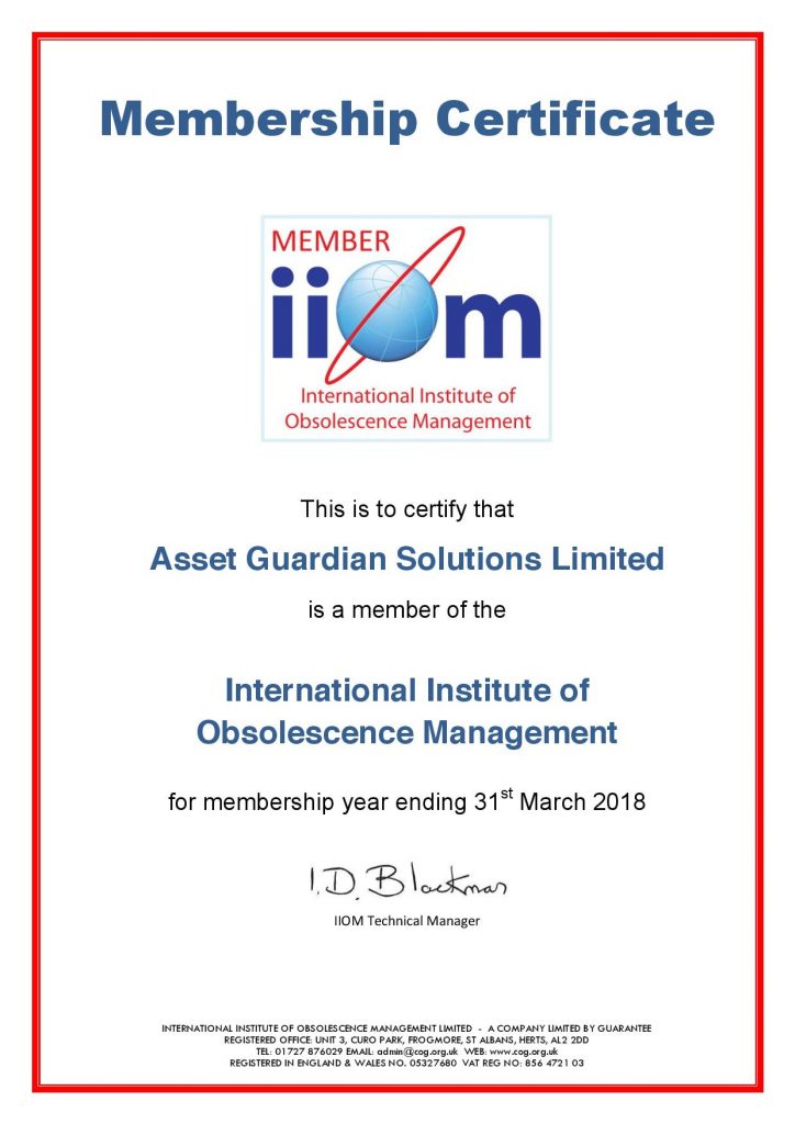 Asset Guardian Solutions Limited Announces Membership with the ...